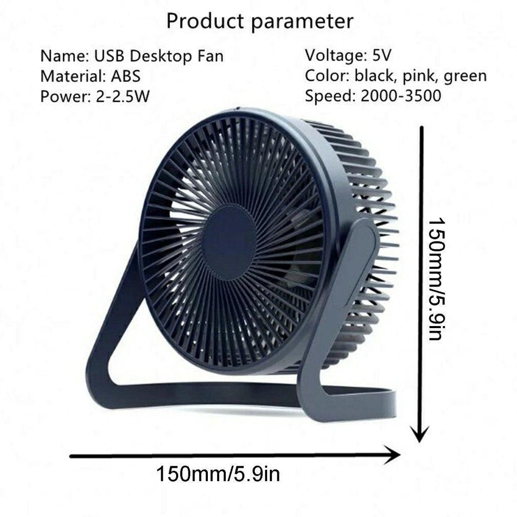 5 Inch USB Desktop Fan 360°