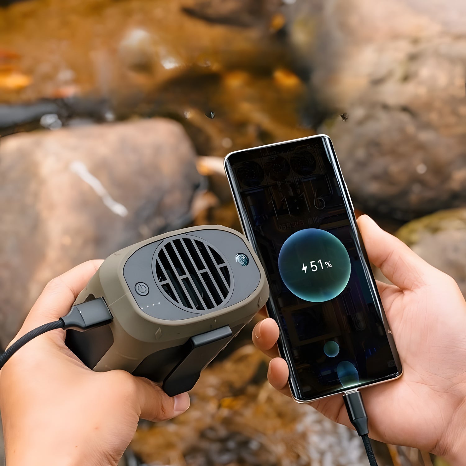 Wearable Waist Fan 8000mAh
