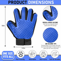 Silicone Pet Grooming Gloves – Deshedding & Massage